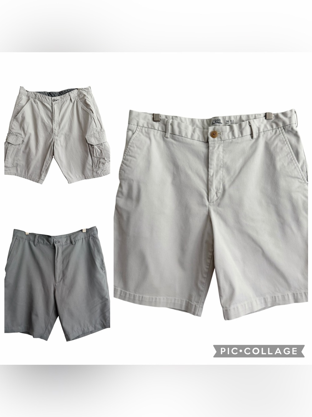 Three Shorts - PGA Tour, IZOD, Wrangler 34